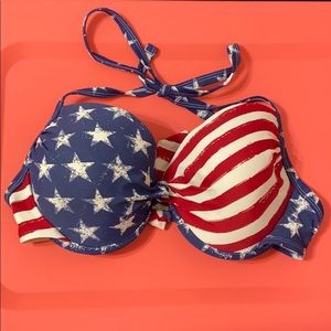 American flag bikini top